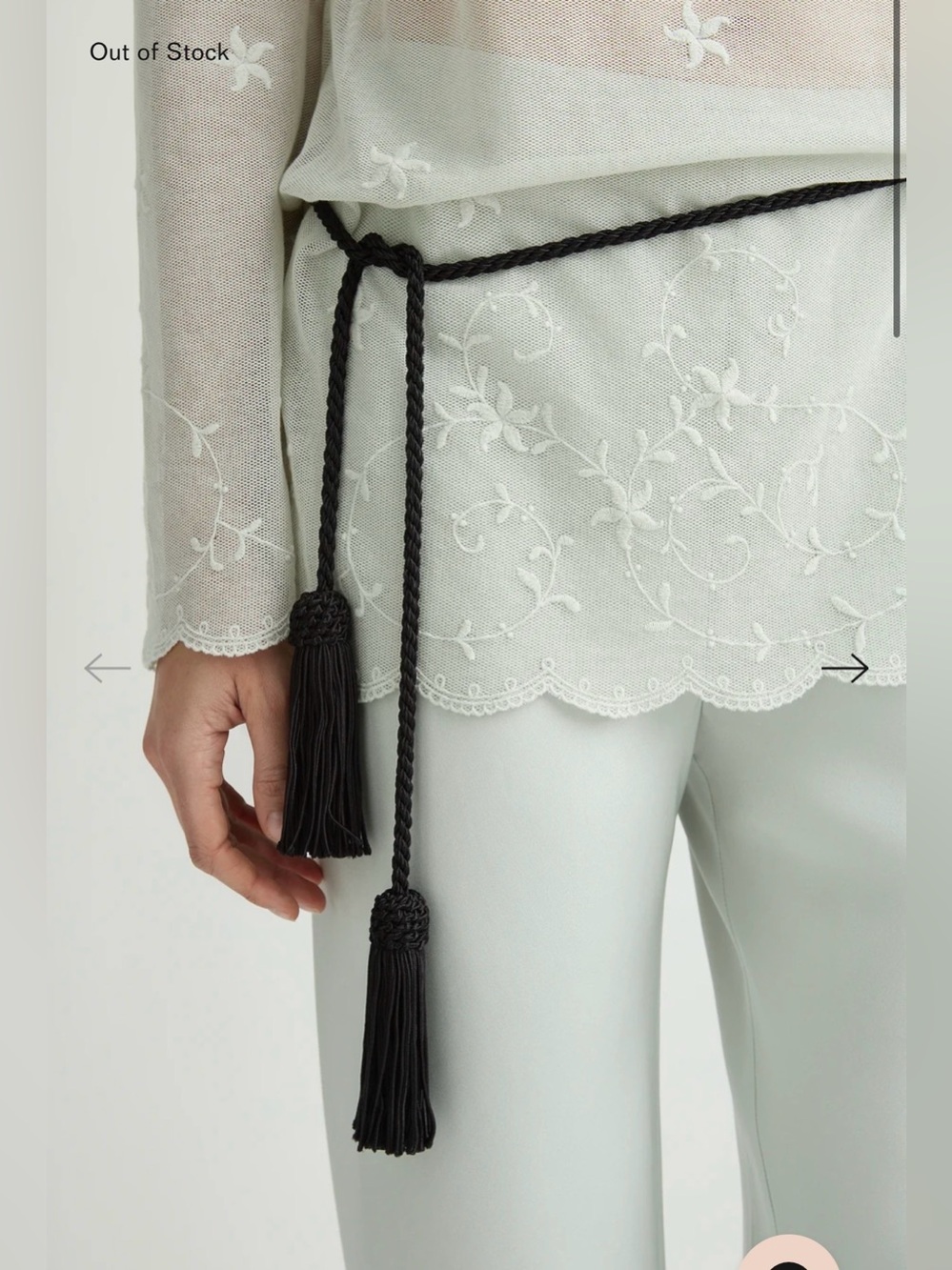 Posse tassel belt, new with tags in XS